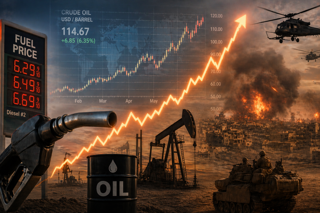 Rising oil prices due to Iran conflict affecting global fuel market