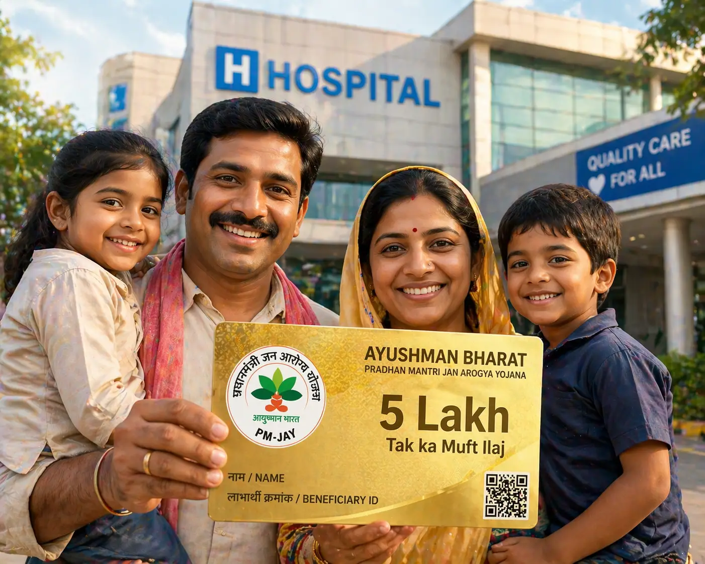 Ayushman Bharat Card ₹5 lakh free treatment scheme PMJAY India