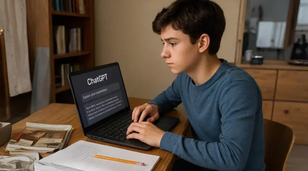 Student AI tools (ChatGPT) use karke online earning kar raha hai – blog writing aur content creation setup