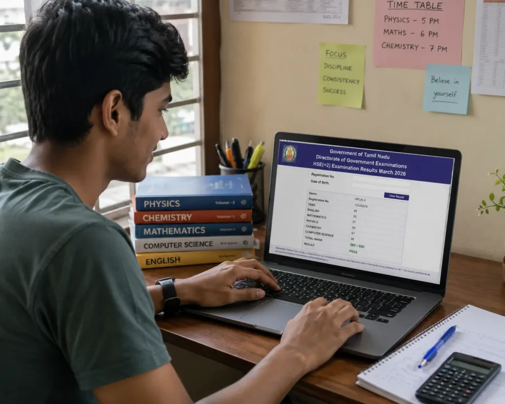 How to check TN 12th Result 2026 online on official websites