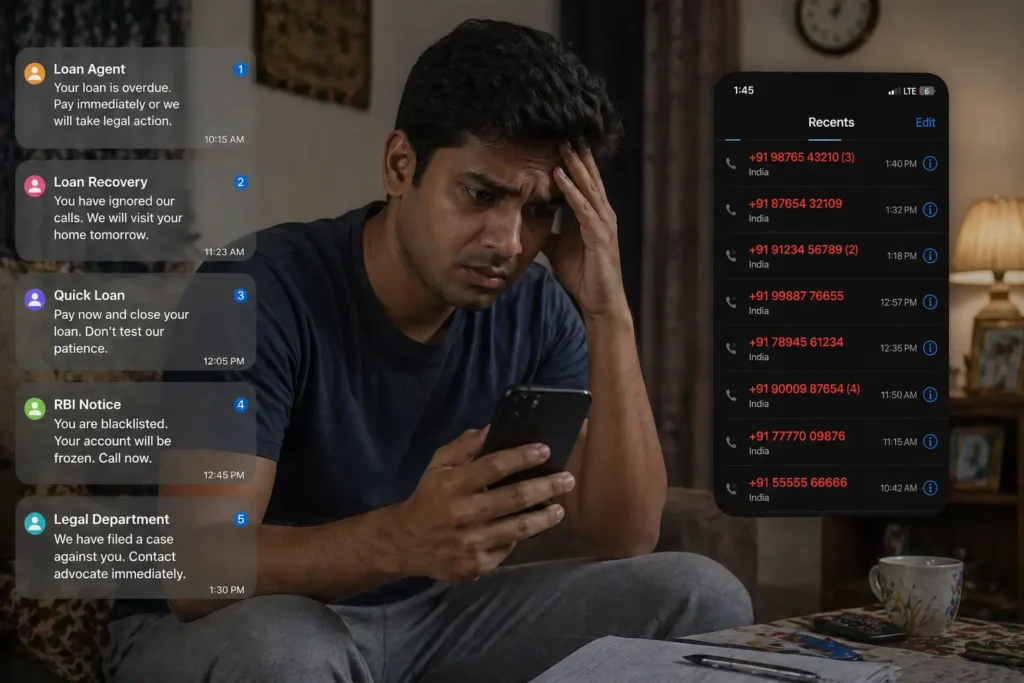 fake loan app harassment calls India victim experience
