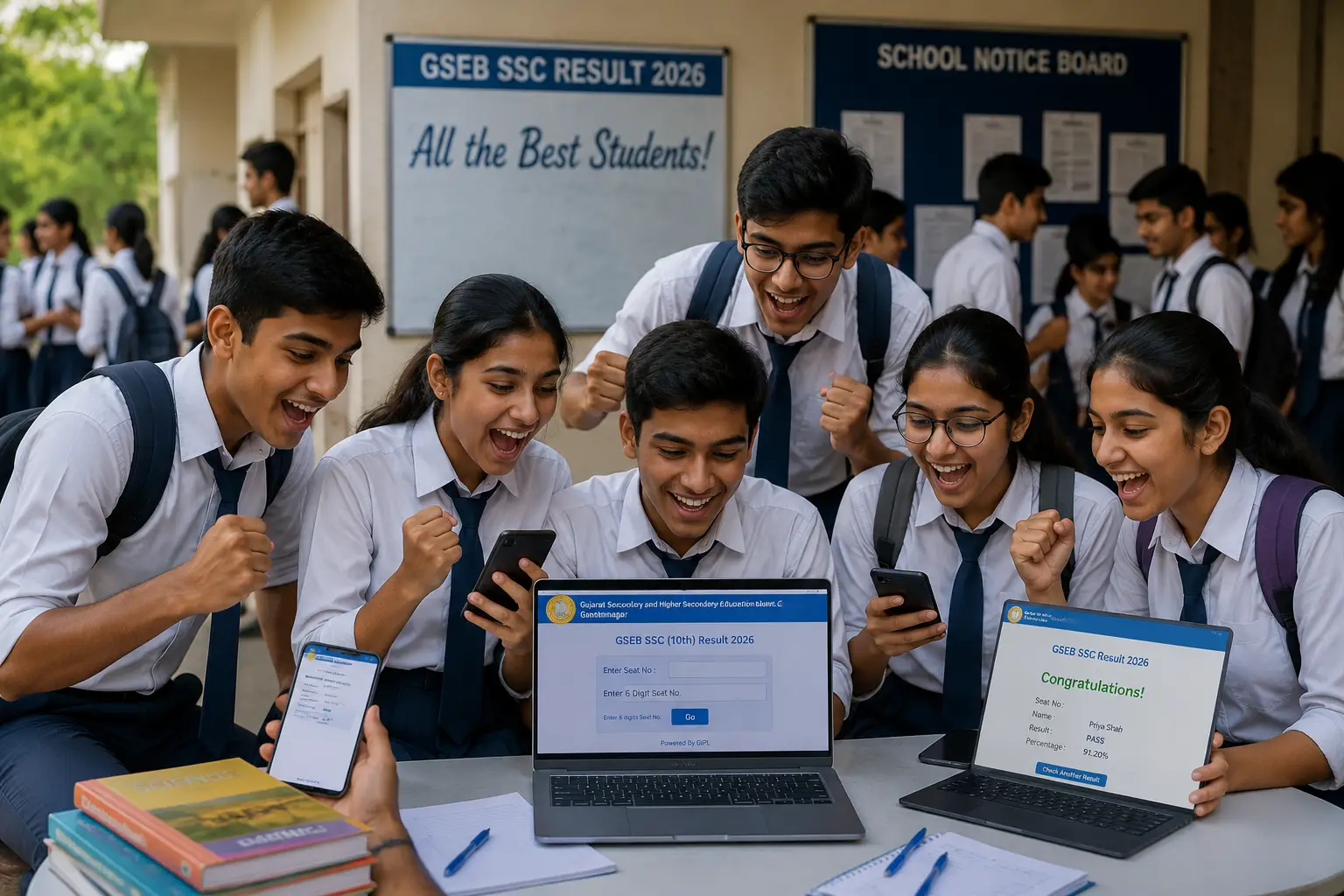 GSEB SSC Result 2026 Gujarat Board Class 10 result check online