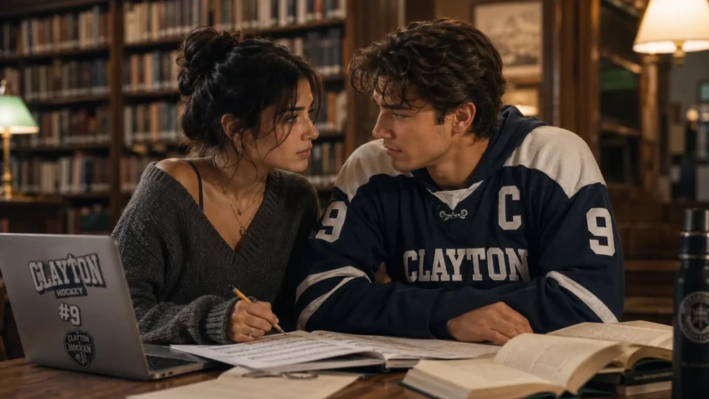 Hannah Wells and Garrett Graham romantic college scene
