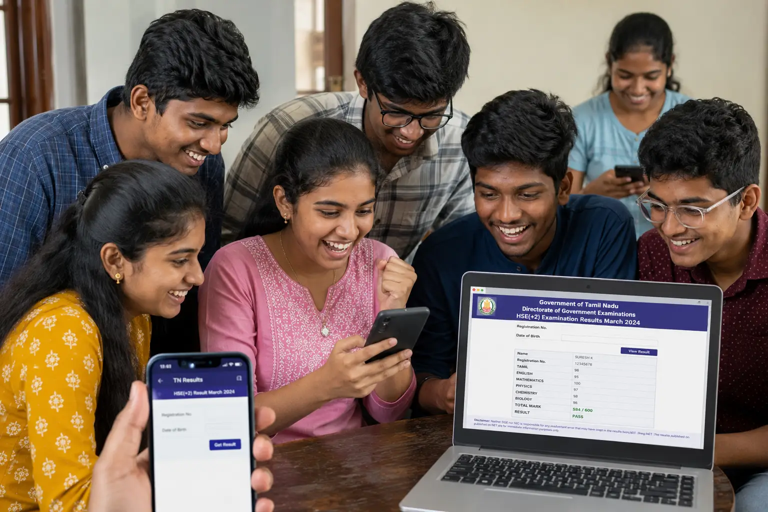 TN 12th Result 2026 released today students checking result online