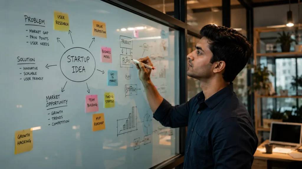 Entrepreneur developing innovative solutions to everyday problems.